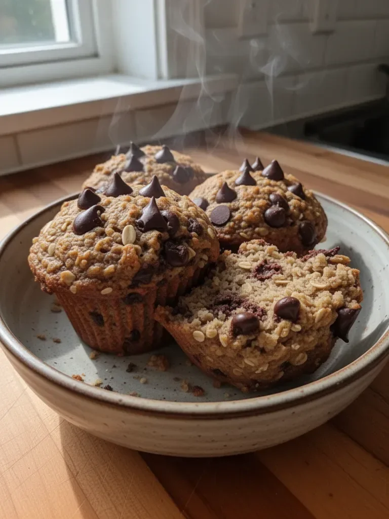 Fearless 3-Day Oatmeal Chocolate Chip Breakfast Muffins