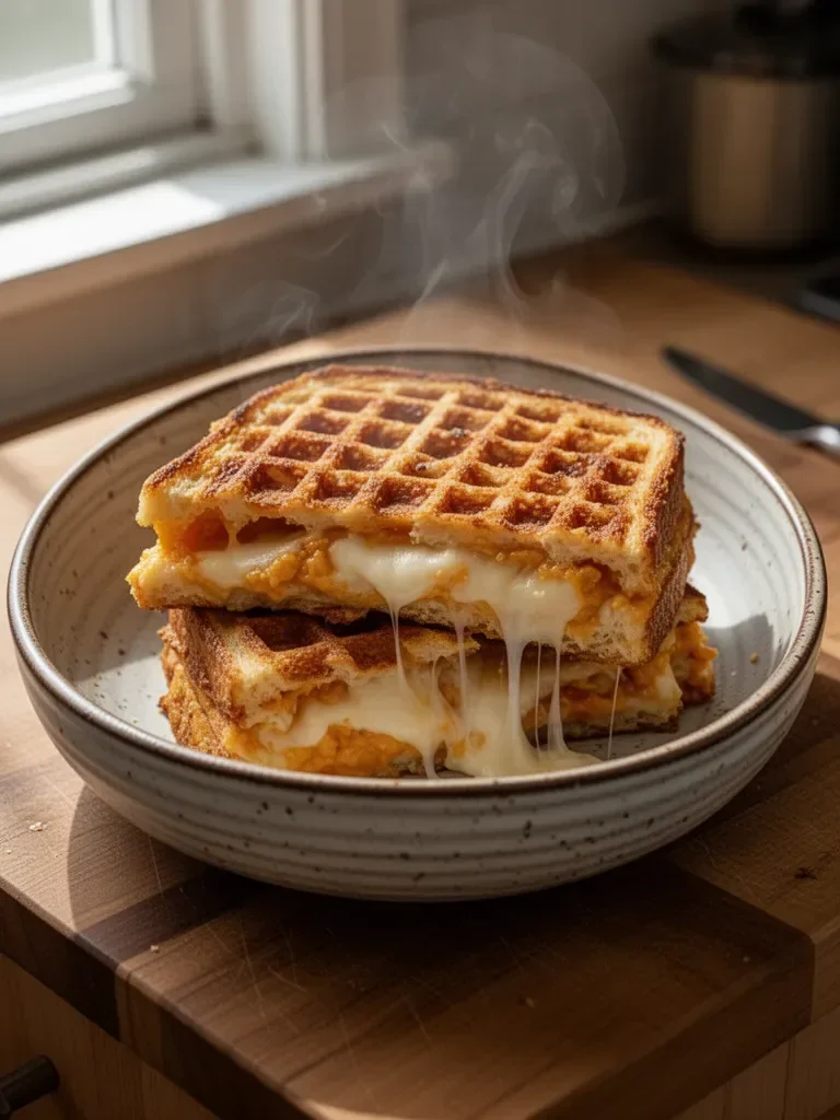 Fluffy Grilled Cheese Chaffle