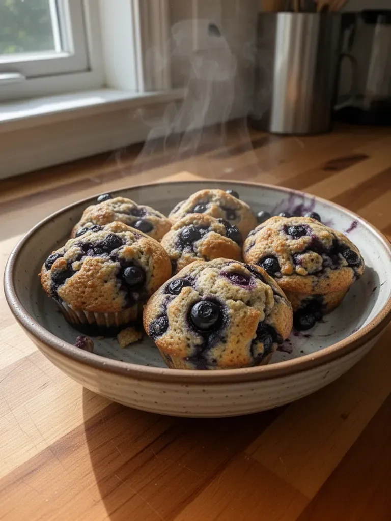 Hearty Blueberry Protein Muffins