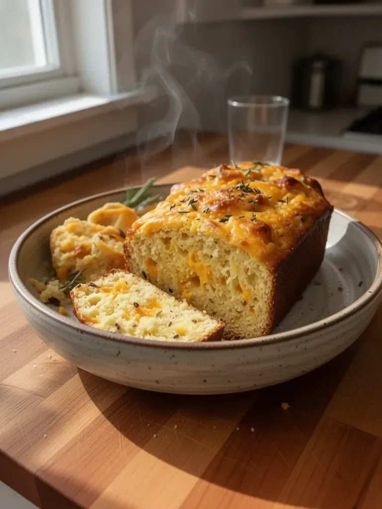 Irresistibly Easy Cheddar Cheese Quick Bread