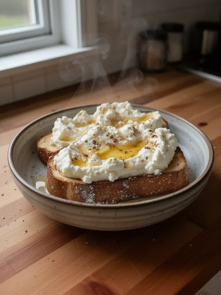 Whipped Ricotta Honey Toast