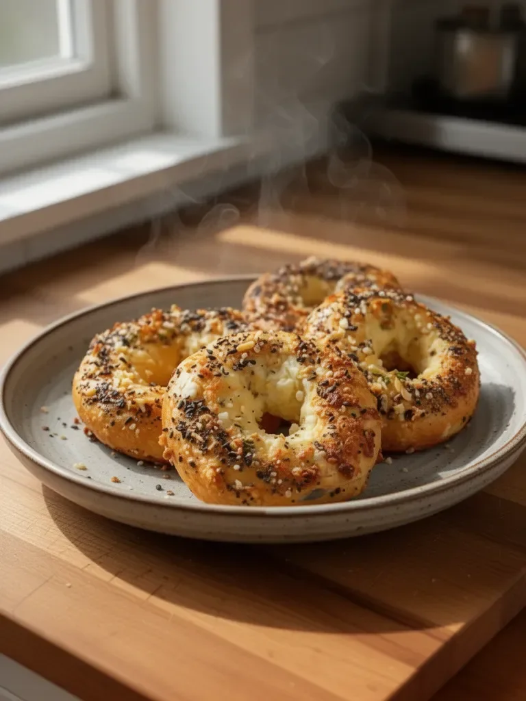 2-Ingredient Keto Cottage Cheese Bagels