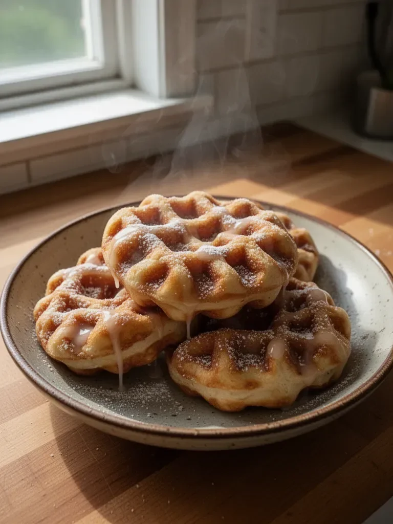 Apple Fritter Waffle Doughnuts