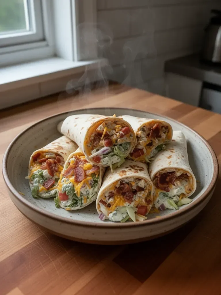 Cheesy Bacon Ranch Wraps