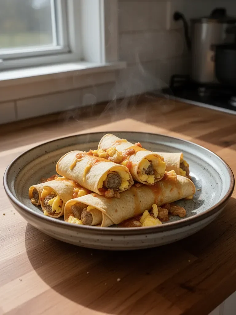 Easy Breakfast Taquitos