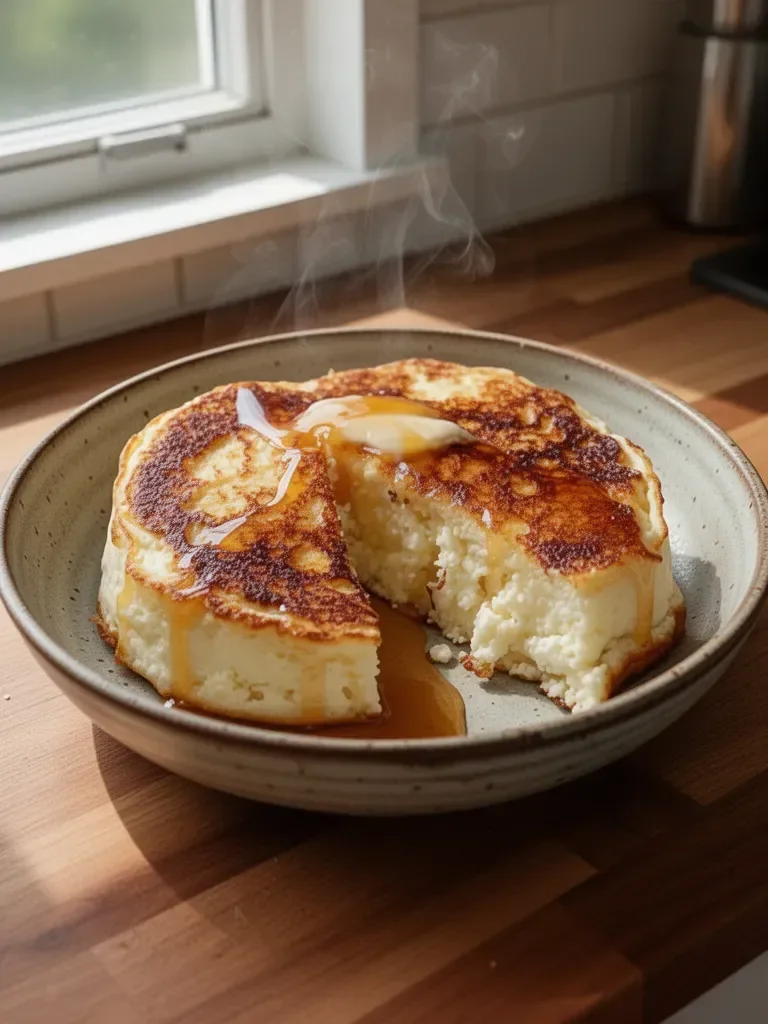 Easy Cottage Cheese Pancake for One