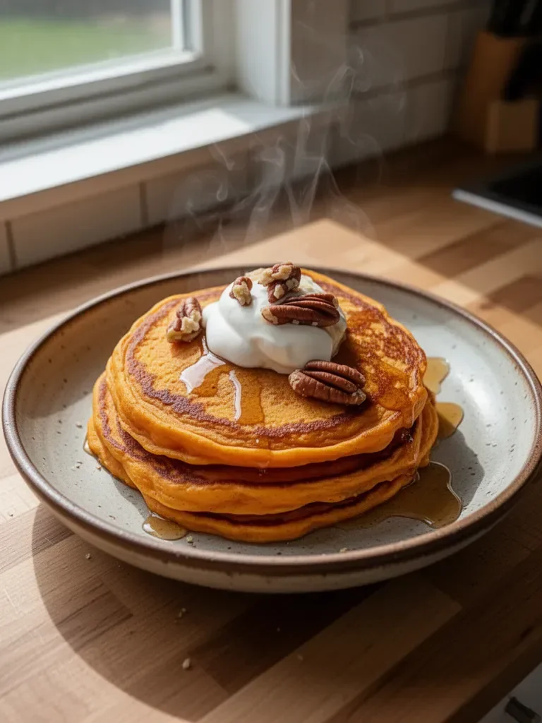 Fluffy Sweet Potato Pancakes