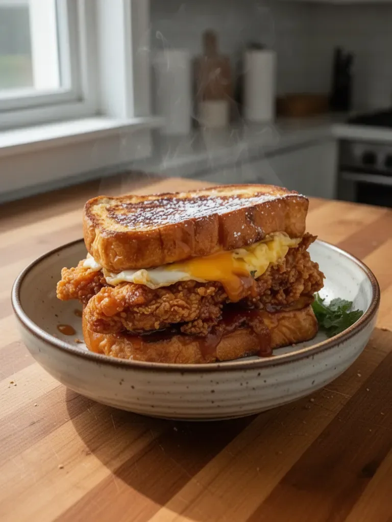 French Toast Fried Chicken Sandwich