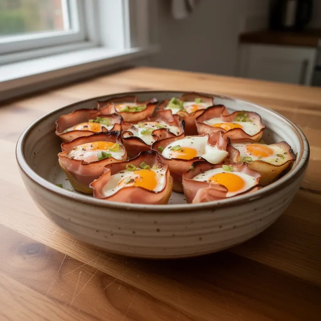 Ham and cheese egg muffins ready to enjoy for breakfast or a snack