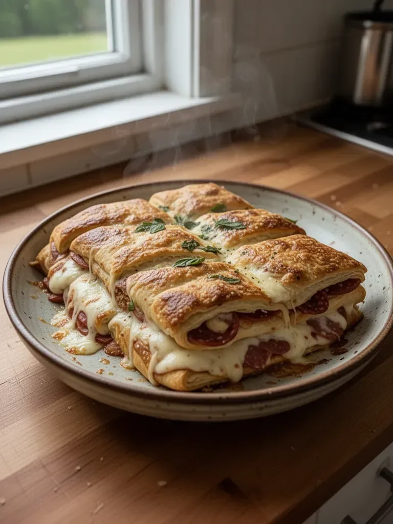 Italian Crescent Roll Sandwich Bake