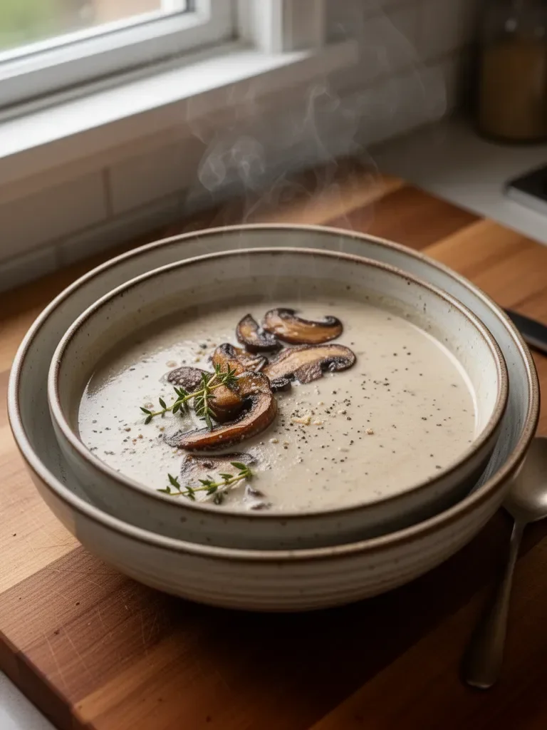 Mushroom Bisque Recipe – Creamy, Cosy and Remarkable