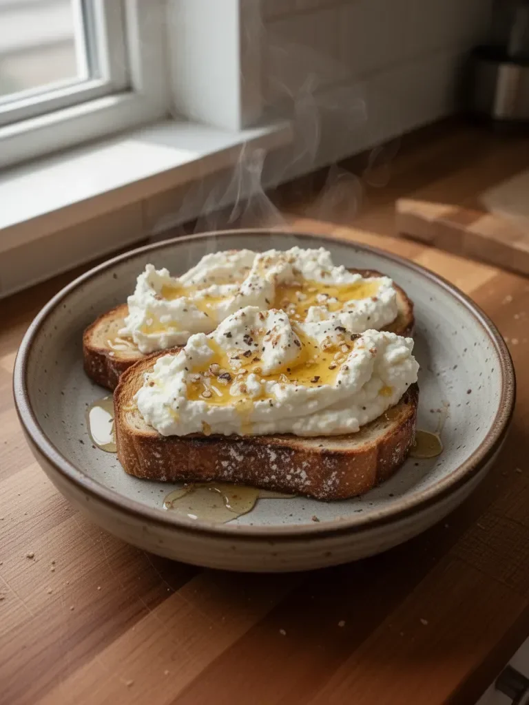 Whipped Ricotta Honey Toast